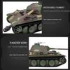 Luminda 1/16 German Panther G RC Tank, 2.4G RC Main Battle Tank with Lights & Sounds Spray Effects, All Terrain RC Military Tank Off-Road Vehicles Army Battle RC Tank That Shoots view 3