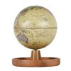SYALEO Globo Terrqueo 5'' Desktop World Globe W/Bamboo Jewelry Tray 3 in 1 Illuminated Globe, Music Box, Storage Tray Modern Light Up Globe Gift Teaching Easy-Read view 1