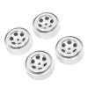 1.3 Inch Rims, Wear-resistant, Easy to Install, and Light-resistant, Aluminum Wheels, 4 Pieces for TRX4M 1/18 RC Crawler (SILVER) view 1
