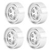 1.3 Inch Rims, Wear-resistant, Easy to Install, and Light-resistant, Aluminum Wheels, 4 Pieces for TRX4M 1/18 RC Crawler (SILVER) view 2