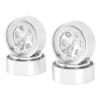 1.3 Inch Rims, Wear-resistant, Easy to Install, and Light-resistant, Aluminum Wheels, 4 Pieces for TRX4M 1/18 RC Crawler (SILVER) view 3