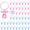 72 Pcs Baby Shower Pacifiers, 2.75 Plastic Pacifiers for Baby Shower Game, Baby Shower Decoration DIY, Gender Reveal Party Table Scatter/Baby Shower Party Favors, Pink & Blue view 1