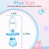 72 Pcs Baby Shower Pacifiers, 2.75 Plastic Pacifiers for Baby Shower Game, Baby Shower Decoration DIY, Gender Reveal Party Table Scatter/Baby Shower Party Favors, Pink & Blue view 2