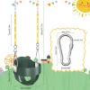 AGPTEK High Back Full Bucket Toddler Swing Seat Infant Swing with Yellow Coated Swing Chains and Carabiners Baby Swing Outdoor for Easy Install(Green) view 2