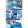 Inno Models Skyline GT-R (R33) RHD (Right Hand Drive) Blue Pandem - Rocket Bunny 1/64 Diecast Model Car IN64-R33P-BLU view 3