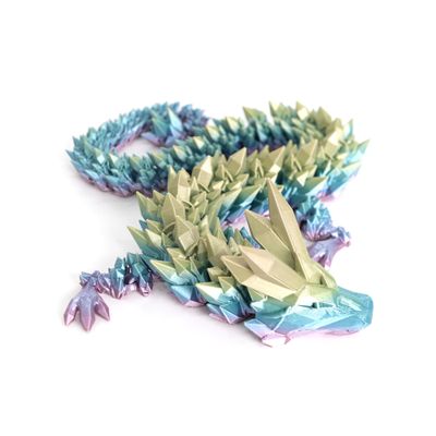 Flavery 3D Printed Dragon Fidget Toy - 24 Inch Articulated Dragon, Gift for Birthday, Figurine Decor - Random Mix Color