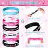 Capoda 24 Pcs Music Silicone Bracelets Bulk Rubber Wristbands Piano Notes Dance Challenge Inspirational Wristbands Gift for Girls Boys students Short Video Musical Party Favors Birthday Supplies view 3