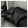 ADovz 100% Cotton Home Textiles Bedding Duvet Cover Luxurious Black Quilt Cover Set,Bed Sheets view 2