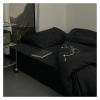 ADovz 100% Cotton Home Textiles Bedding Duvet Cover Luxurious Black Quilt Cover Set,Bed Sheets view 4