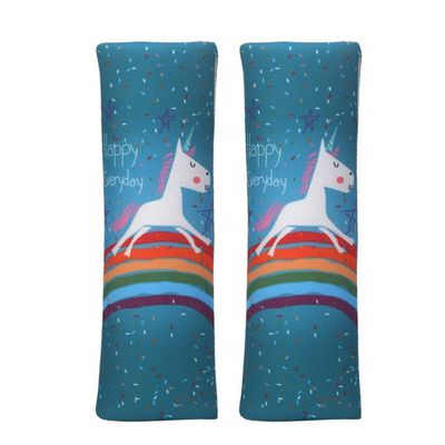 Baby Seat Belt Strap Cover, 2 Pcs Kids Car Seat Belt Cushions Pads, Shoulder Strap Protectors for Girls Boys (1A)