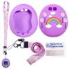 Xcivi Silicone Case Cover, Lanyard and Screen Protector Film for Tamagotchi Uni Virtual Interactive Pet Game Machine (Purple) view 1
