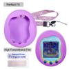 Xcivi Silicone Case Cover, Lanyard and Screen Protector Film for Tamagotchi Uni Virtual Interactive Pet Game Machine (Purple) view 3