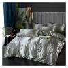 ADovz Silk Bedding Set with Duvet Cover Bed Sheet Pillowcase Luxury Satin Solid Color,Bed Sheets view 1