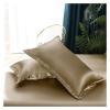 ADovz Silk Bedding Set with Duvet Cover Bed Sheet Pillowcase Luxury Satin Solid Color,Bed Sheets view 4