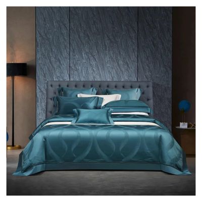 ADovz Bedding Set, Egyptian Cotton 1000TC, Jacquard Hollow Duvet Cover, Luxury Sheets, Brocade Dyed Pillowcases,Bed Sheets