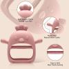 2 Pack Baby Teething Toys for 0-6 6-12 Months, Never Drop Infant Teether Teething Mitten Toys for 0 3 6 9 12 Months, Newborn Soothing Teething Toy Gifts for 1 One Year Old Baby Boys Girls view 2