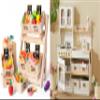 Tiny Land Play Kitchen with Storage System Toys and Kids Coffee Maker Wooden Kitchen Playset for Girls and Boys view 1