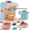 Tiny Land Play Kitchen with Storage System Toys and Kids Coffee Maker Wooden Kitchen Playset for Girls and Boys view 3