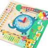 Almencla Wooden Calendar Clock Montessori Toy Puzzle, Learning Toy Teaching Aid Calendar Time Learning Toy for Boy Toddlers view 2