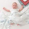 Insular Muslin Swaddle Blanket, Baby Swaddle Wrap for Boys and Girls, Receiving Blanket Large 47 x 47 inches, Baby Essentials, 2 Pack, Green&Plants view 4
