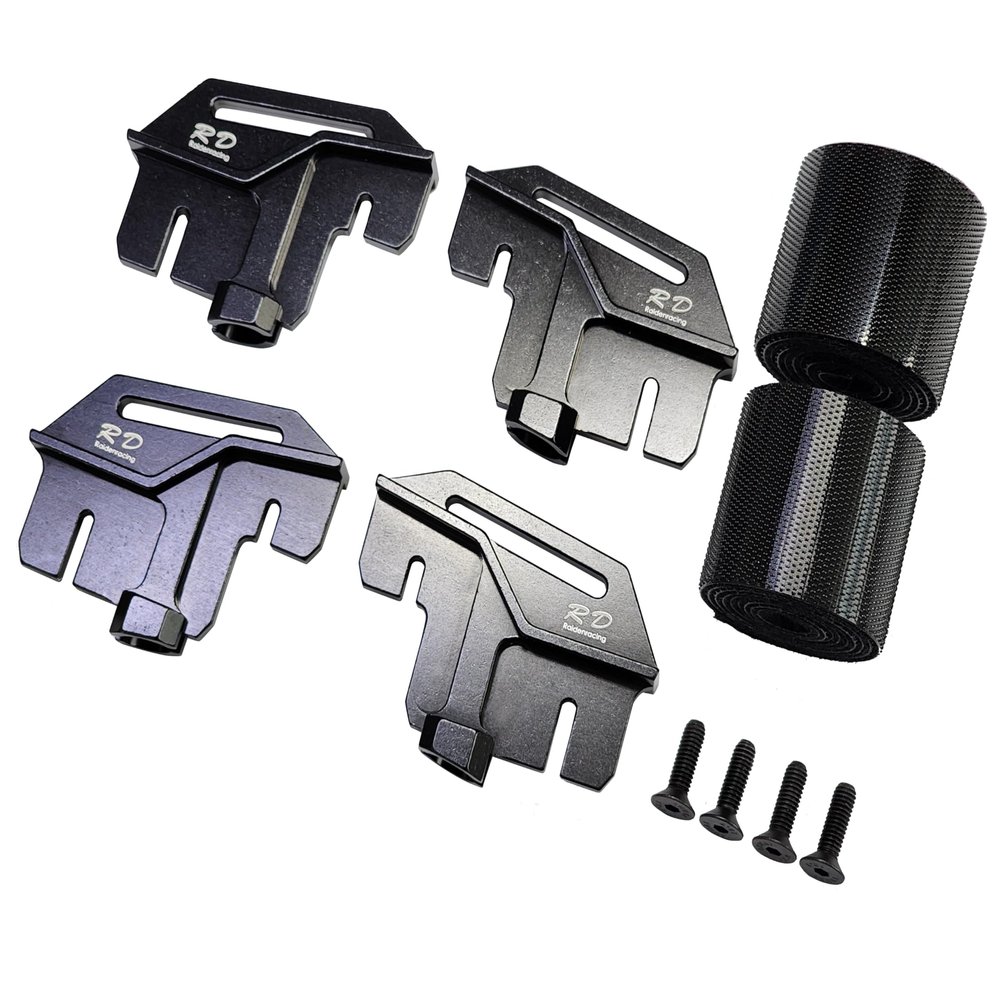 Aluminium Alloy Tall Battery Holder Mount Hold Down for Traxxas 1/6 XRT - Black