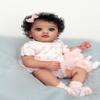 Angelbaby Lifelike Reborn Baby Dolls Black Girl 23inch Realistic African American Newborn Baby Doll Weighted Reborn Toddler Doll with Weighted Soft Body Real Babies Feeling Super Cute Child Doll view 2