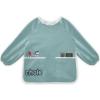 DOMIKING Teal Customized Kids' Art Smocks Long Sleeves Kid Painting Aprons Artist Smcoks for Painting Cooking Baking M view 1