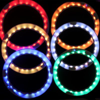 PEHHAH Led Juggling Rings Rechargeable Light Up Juggling Rings Multiple Colors with Charger Set of 3