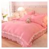 ADovz Pink Princess Lace Bedding Set Duvet Cover Sheet and Pillowcase Luxury Bedding,Bed Sheets view 2
