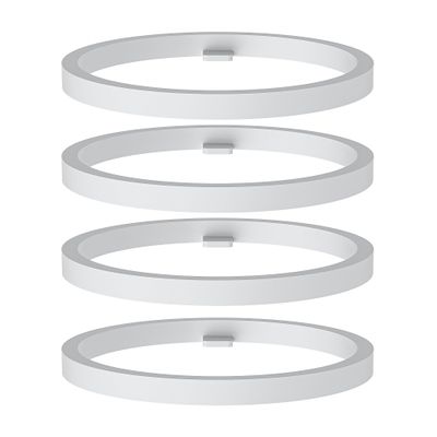 4Pcs Replacement Gasket Seal Ring for Portable Bottle Warmer Premium Silicone Material, Universal Fit for Hopebig/w-maxa/PATNRAB/Befano/BabyBond/BSafe Portable Bottle Warmer