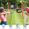 2 Pack Kids Bow and Arrow Set, Pink Light Up Archery Toy Set, 2 Foam Dart Blaster & 6 Target Cans Toys for Ages 5-7, Kids Indoor Outdoor Birthday Gifts Ideas for Boys Girls 4 5 6 7 8 9 10 Year Old view 4