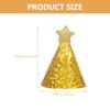 ibasenice 8pcs Boys and Girls Birthday Party Caps and Shiny Party Hats for Fun Birthday Decorations Comfortable and Safe Headdresses for Celebrating Special Moments view 3