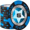 Yarsanor 14g Casino Chips with Denominations, Poker Clay Chips Monte Carlo Poker Chips for Texas Holdem Blackjack Gambling Poker Set (Size : 25PCS $5) view 1