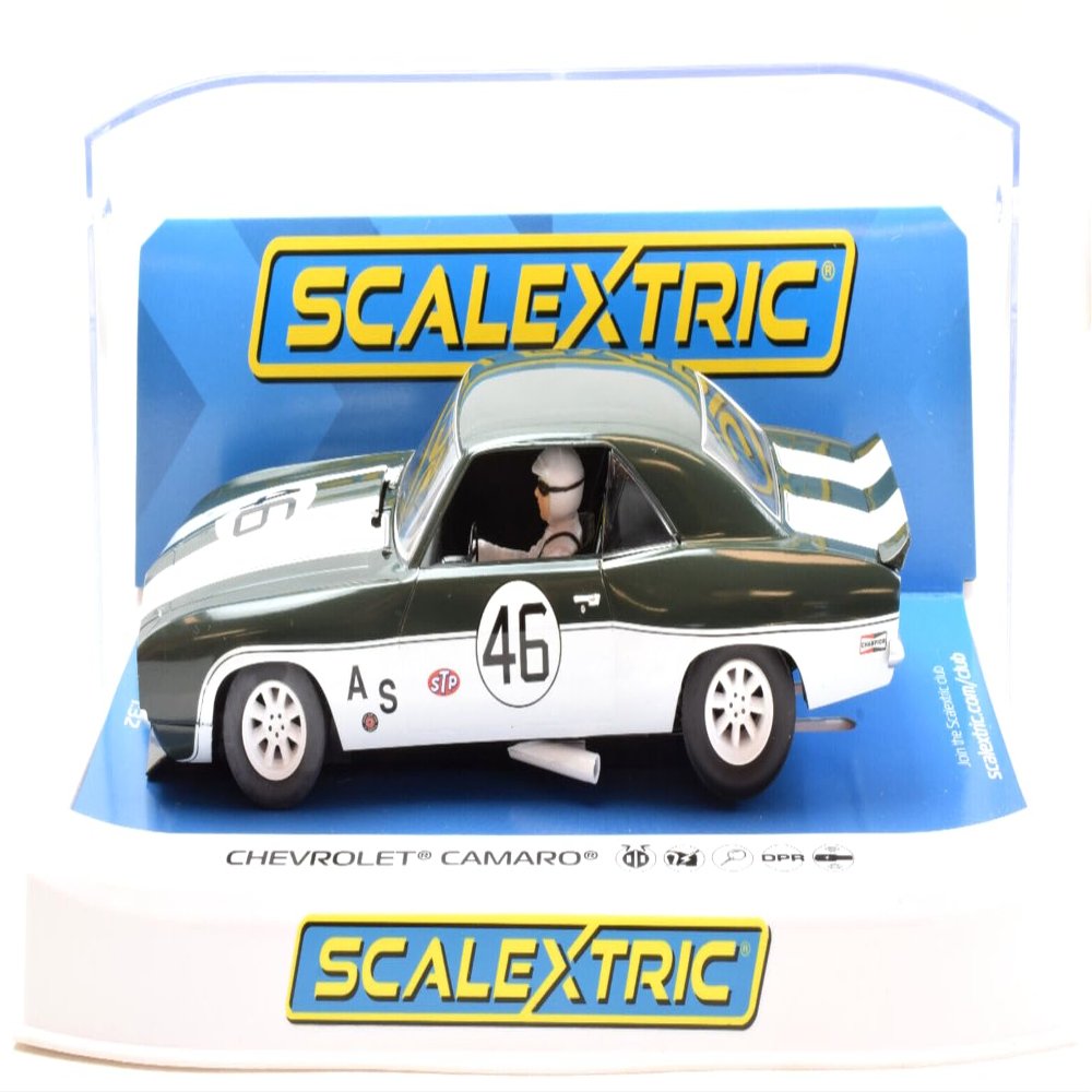 Scalextric 1969 Chevrolet Camaro Trans-Am #46 1:32 Analog Slot Race Car C4452