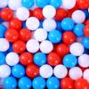 Funecho Ball Pit Balls for Toddlers, Plastic Ball for Kids Bpa Free Crush Proof Toys for Foam PoolSwimming PoolPlayground Holiday Decorate White Blue Red 100pcs view 1