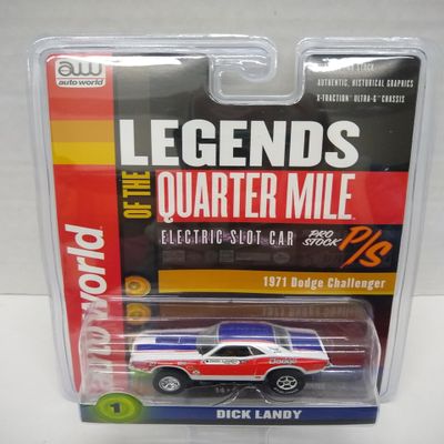 Auto World SC361-1 Legends of The Quarter Mile Dick Landy '71 Challenger HO Scale Electric Slot Car