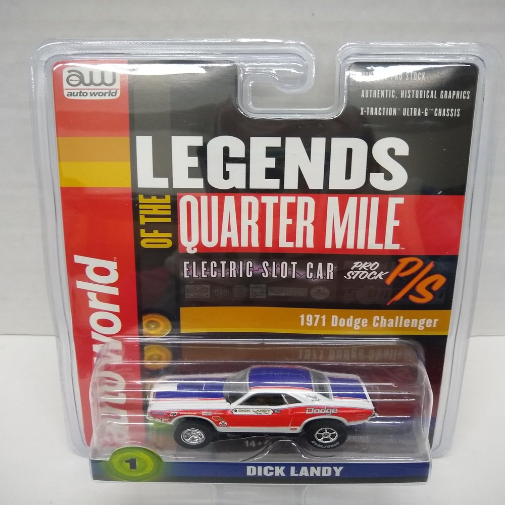 Auto World SC361-1 Legends of The Quarter Mile Dick Landy '71 Challenger HO Scale Electric Slot Car