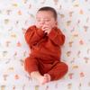 aden + anais Essentials Classic Crib Sheet, 100% Cotton Muslin, Super Soft & Breathable, Tailored Snug Fit, Elephant Circus view 2