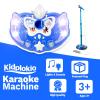 Kidplokio Blue Karaoke Machine for Kids Music Player with Microphone, Boys Ages 3 and Up view 2
