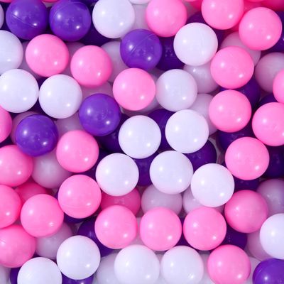 Funecho Ball Pit Balls for Toddlers, Plastic Ball for Kids Bpa Free Crush Proof Toys for Foam PoolSwimming PoolPlayground Holiday Decorate White Purple Light-Purple 100pcs