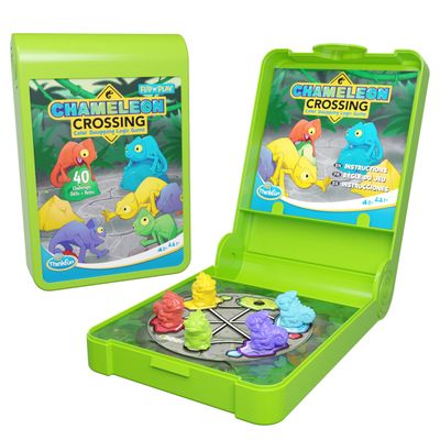 ThinkFun Flip N' Play: Chameleon Crossing Travel Logic Game for Road Trips, Plane Rides, and Vacations