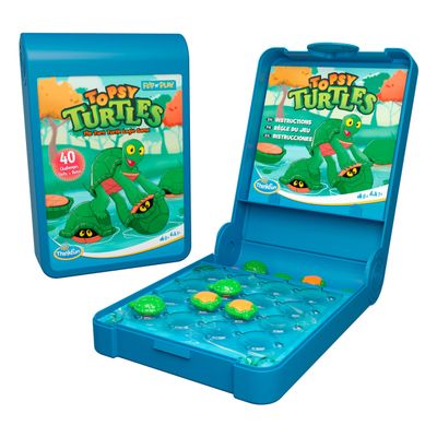 ThinkFun Flip N' Play: Topsy Turtles Travel Logic Game for Road Trips, Plane Rides, and Vacations