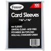 100 Count FENZER Clear Penny Card Sleeves for Trading Cards, Plastic Soft Card Sleeves Card Protectors Fit for Baseball Card, Sports Cards, Game Card Standard Cards view 1
