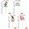 36 Pack Merry Christmas Cupcake Toppers My First Birthday Christmas Cupcake Picks Santa Baby Hat Xmas 1st Birthday Cupcake Decorations Party Supplies view 2