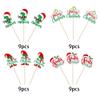 36 Pack Merry Christmas Cupcake Toppers My First Birthday Christmas Cupcake Picks Santa Baby Hat Xmas 1st Birthday Cupcake Decorations Party Supplies view 3