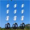12 Discs Owl Bird Scare Discs Set-Highly Reflective Double-Sided Bird Reflectors,Extra Sparkly Owl Wind Spinner Outdoor Garden Decor, Bird Devices Deterrent to Scare Birds Away from Yard Patio Farm view 1