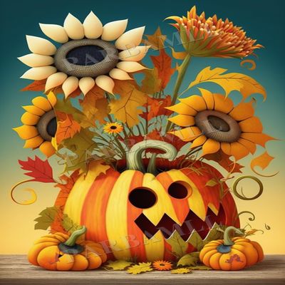 1000 Piece Adult Puzzle, Cartoon Pumpkin Vase, Puzzle Educational Gift, Room Decor or Kitchen Decor Exercise Willpower Relaxation or Gifts for Friends