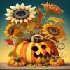 1000 Piece Adult Puzzle, Cartoon Pumpkin Vase, Puzzle Educational Gift, Room Decor or Kitchen Decor Exercise Willpower Relaxation or Gifts for Friends view 1