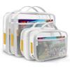 holay 4 Packs PVC Zippered Blocks Set, Toy, Clay, Board game Storage Organizer Case (Name Tag, Manual Pocket) (White, Small, Large) view 1