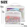 holay 4 Packs PVC Zippered Blocks Set, Toy, Clay, Board game Storage Organizer Case (Name Tag, Manual Pocket) (White, Small, Large) view 3
